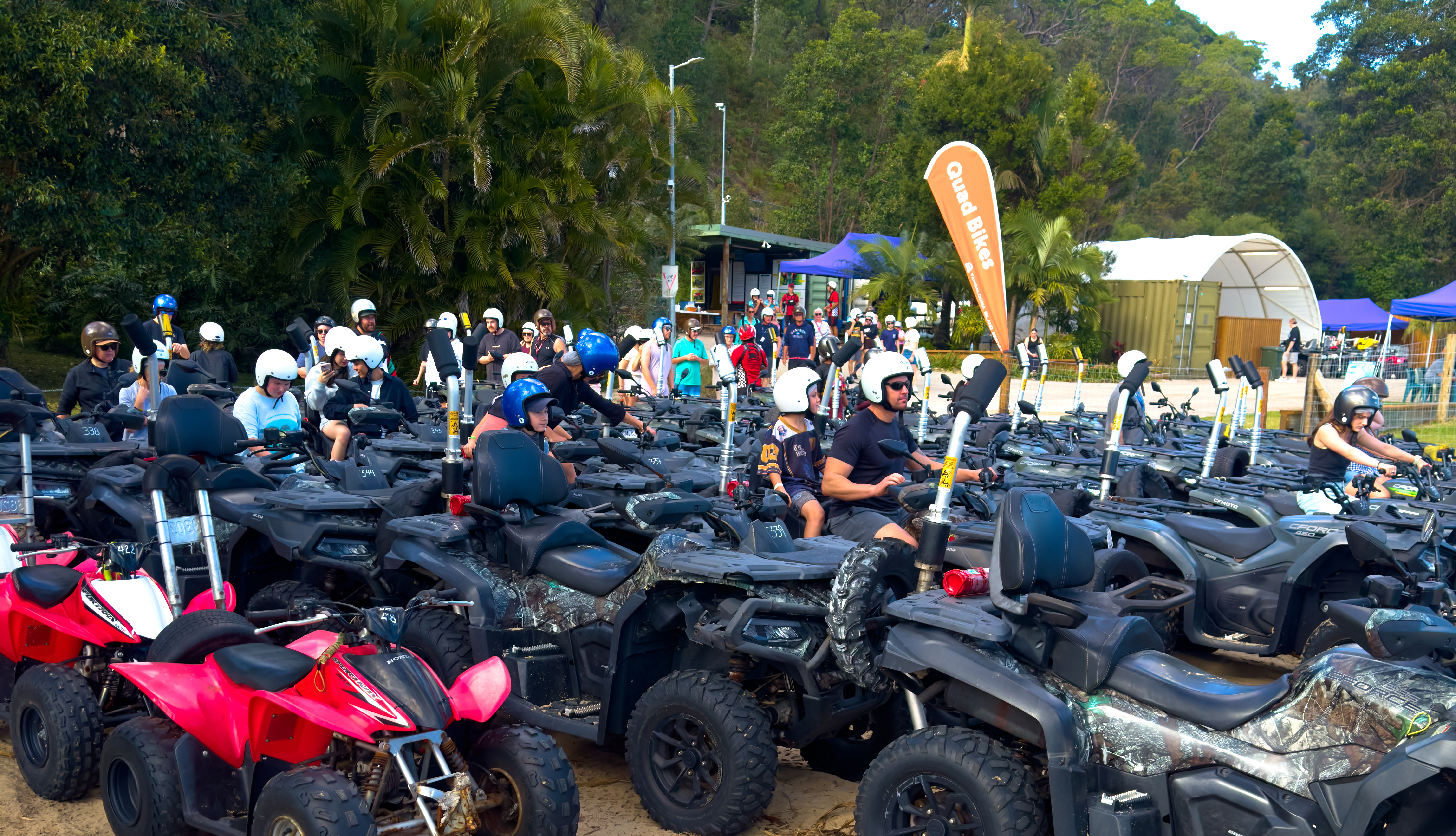 ATV riding on Moreton Island sand dunes